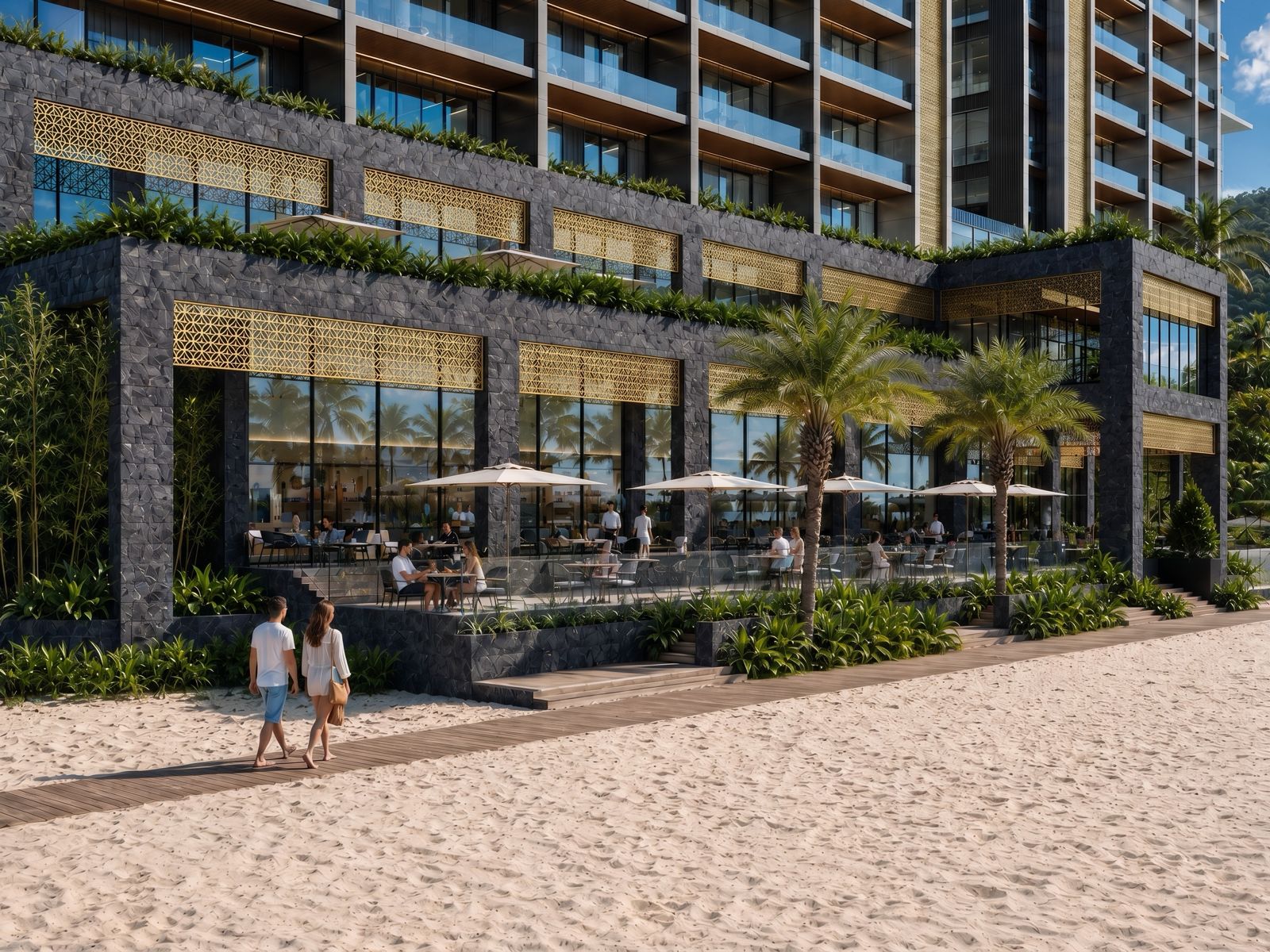 Пляж Port Yves Palace